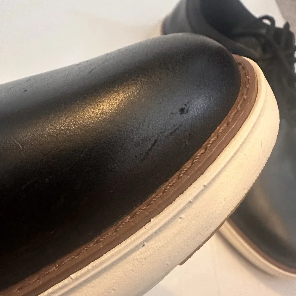 Cole Haan Men's Leather Grand Remix Oxfords Black 9.5 M New Without Box